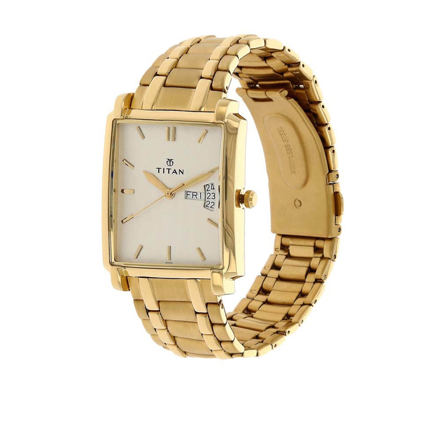Titan Regalia Silver-White Dial Alog Watch for Men