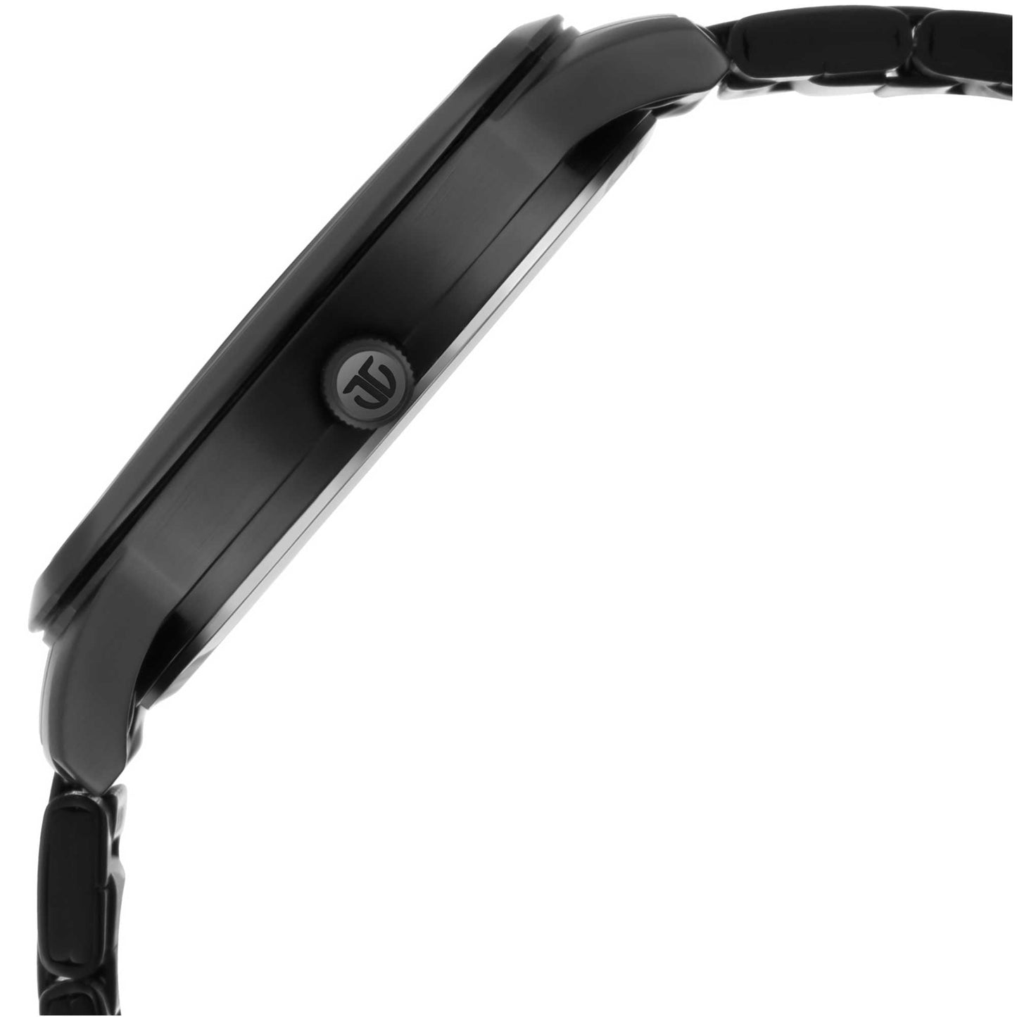 Titan Men's Timeless Style Watch: Refined Black Dial and Metal Strap