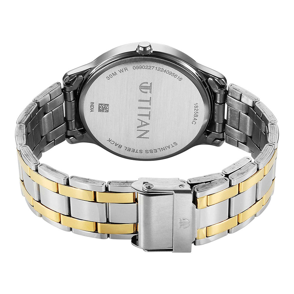 Titan White Dial Metal Strap Watch for Men