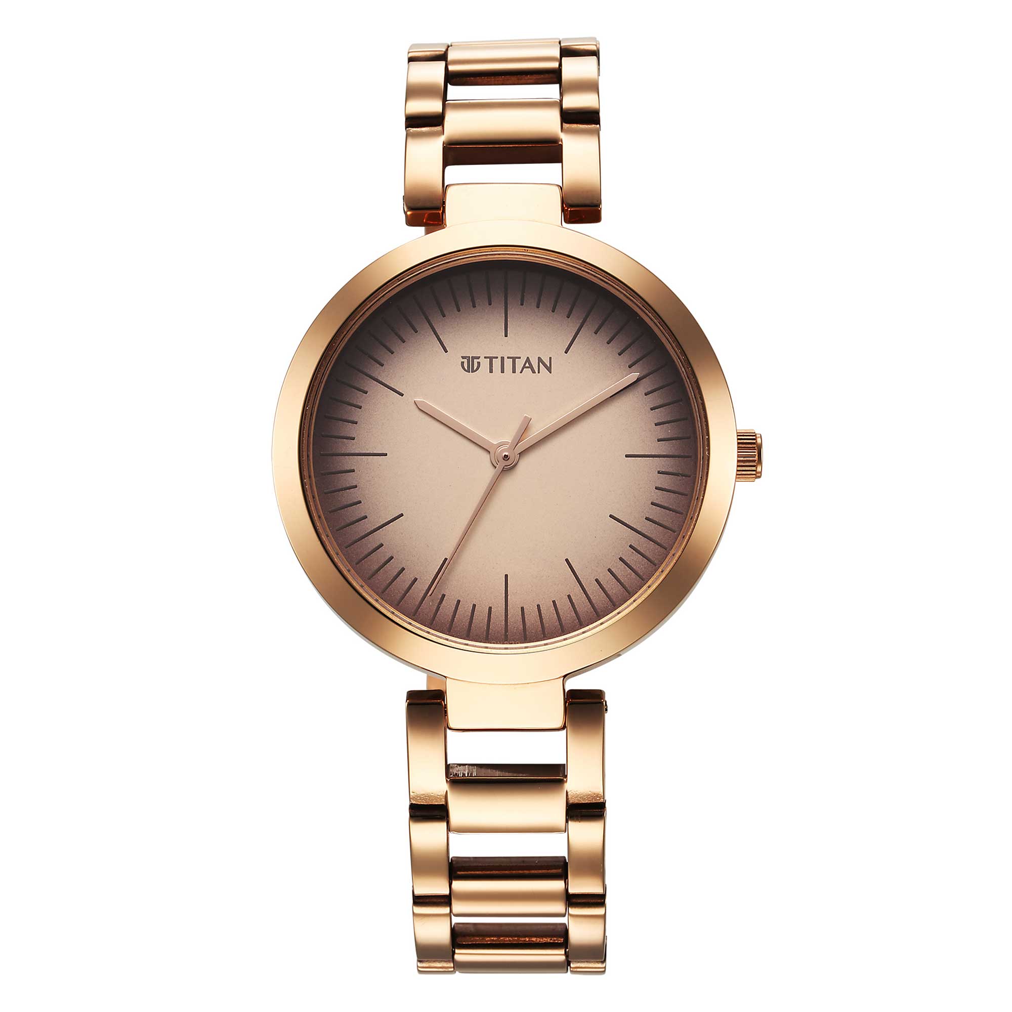 Buy Titan Workwear Quartz Analog Beige Dial Rose Gold Stainless