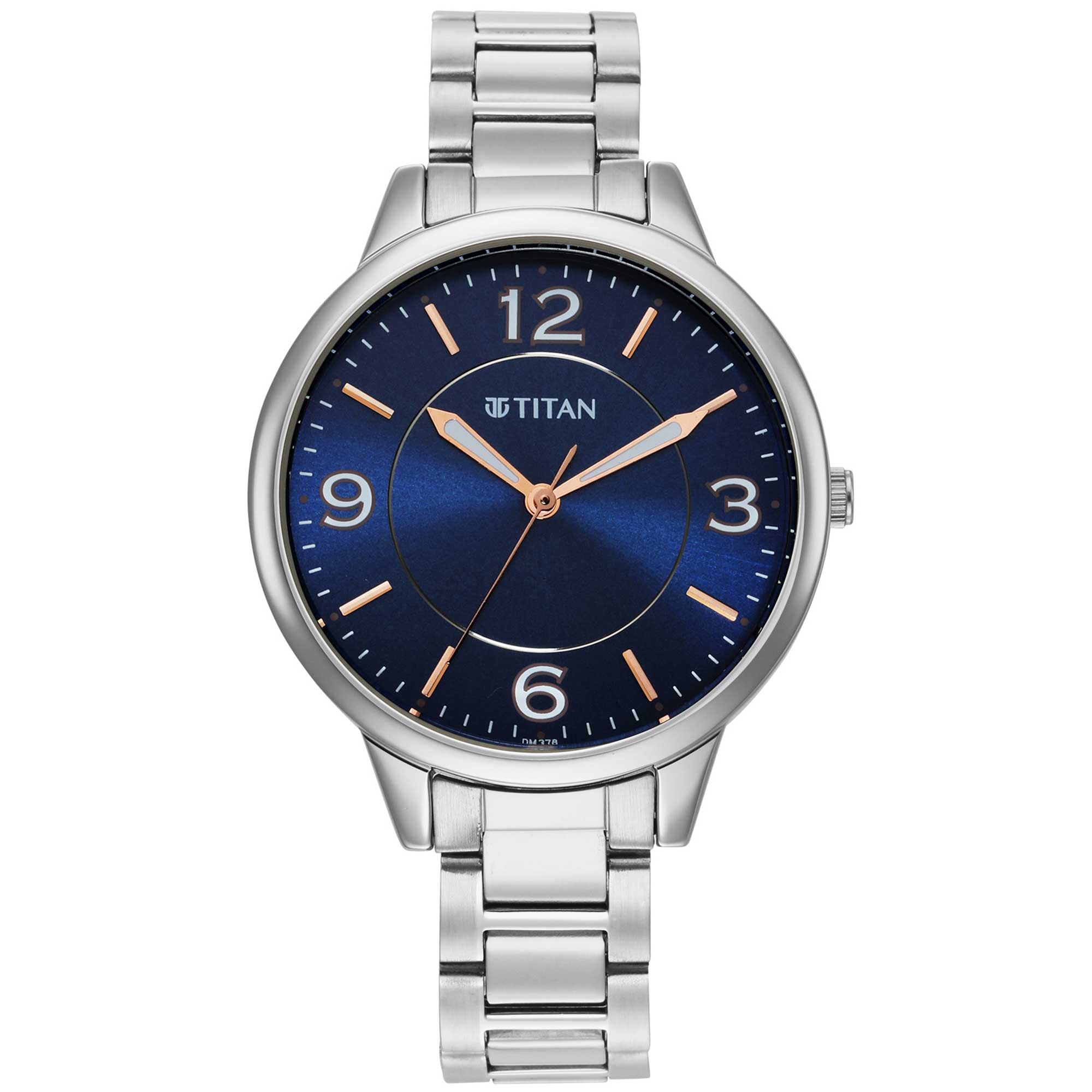 Titan Trendsetters Blue Dial Women Watch With Stainless Steel
