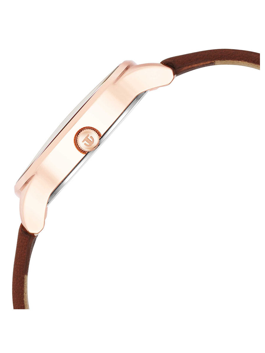 Titan Workwear Silver Dial Brown Stainless Steel Strap Watch 2649WL01