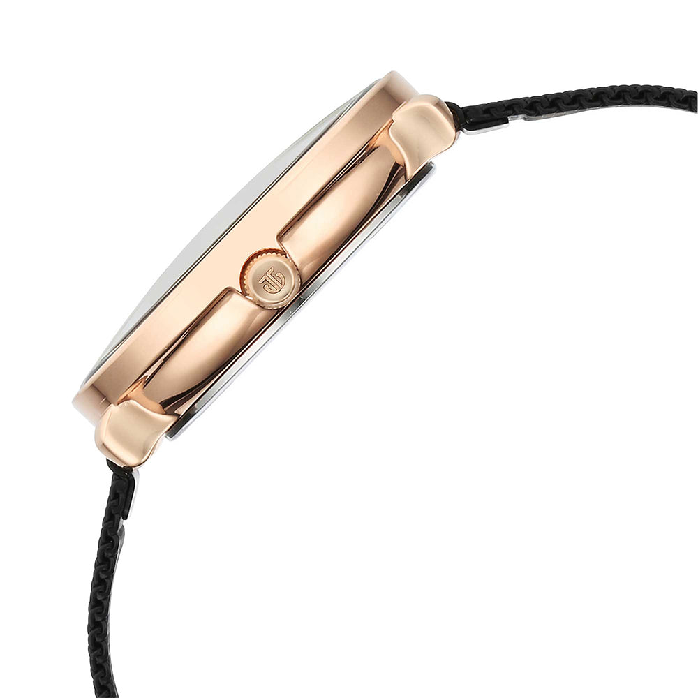Titan Marhaba Black Dial Stainless Steel Strap Watch for Women