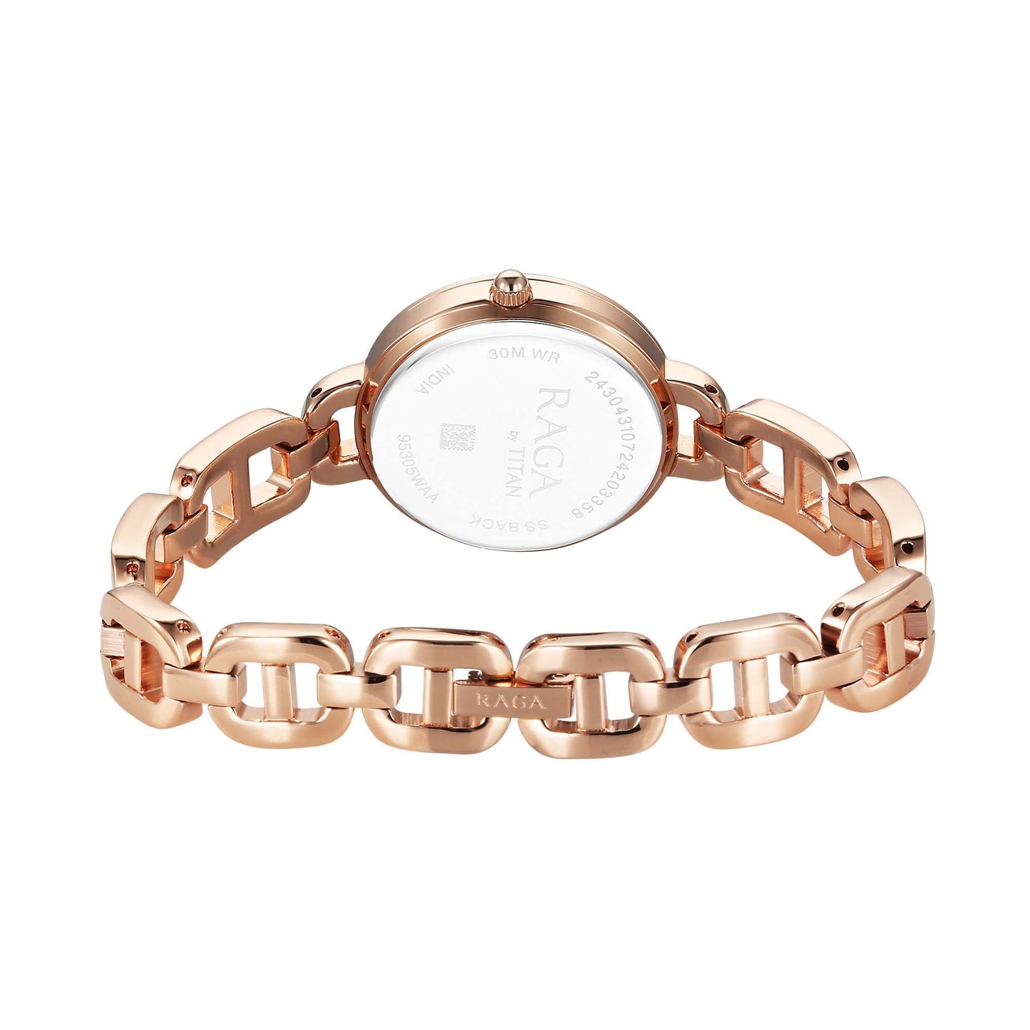 Titan Raga Showstopper 2.0 Quartz Analog Rose Gold Dial Rose Gold Color Stainless Steel Strap Watch For Women