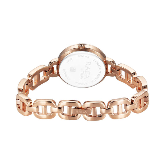 Titan Raga Showstopper 2.0 Quartz Analog Rose Gold Dial  Rose Gold Color Stainless Steel Strap Watch For Women