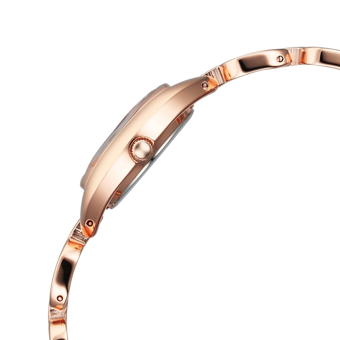 Titan Raga Showstopper 2.0 Quartz Analog Pink Dial Rose Gold Color Stainless Steel Strap Watch For Women