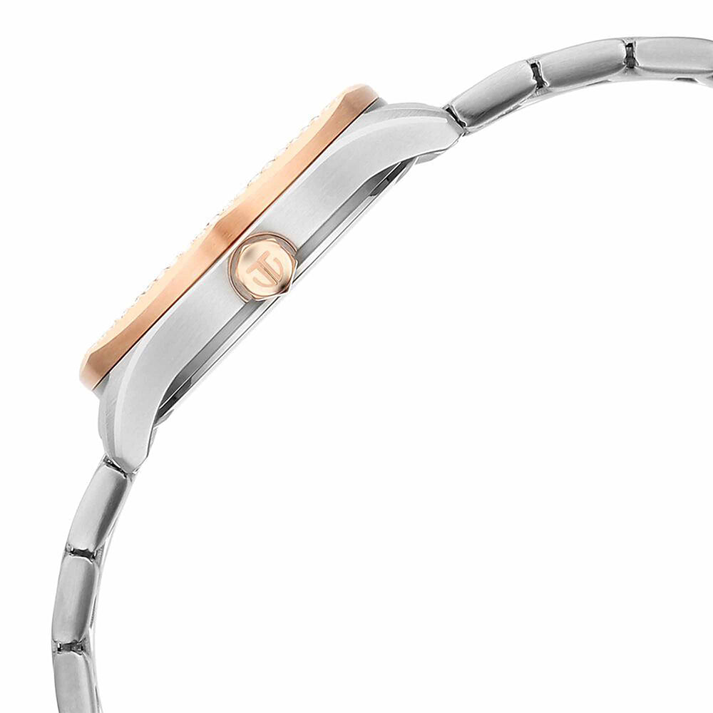 Titan Glamour Silver Dial Stainless Steel Strap Watch for Women