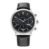 Titan Stellar Quartz Multifunction Black Dial Leather Strap Watch for Men