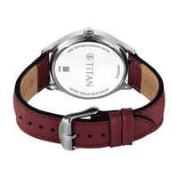 Jam Tangan Lelaki Tali Boleh Tukar Titan Classique Palette of Time Magenta Dial