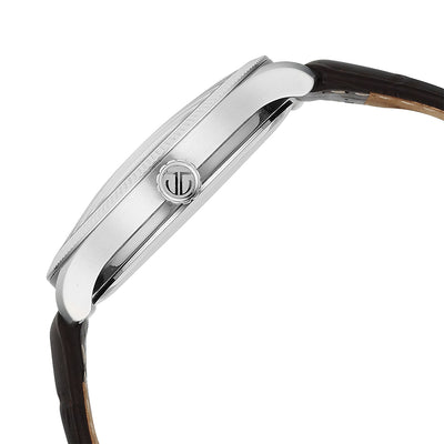 Jam Tangan Lelaki Tali Kulit Titan Stellar Dwi Fasa Bulan dan Dail Perak