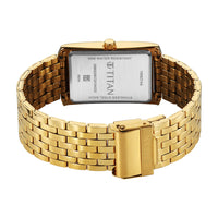 Titan Quartz White Dial Stainless Steel Strap Watch for Men