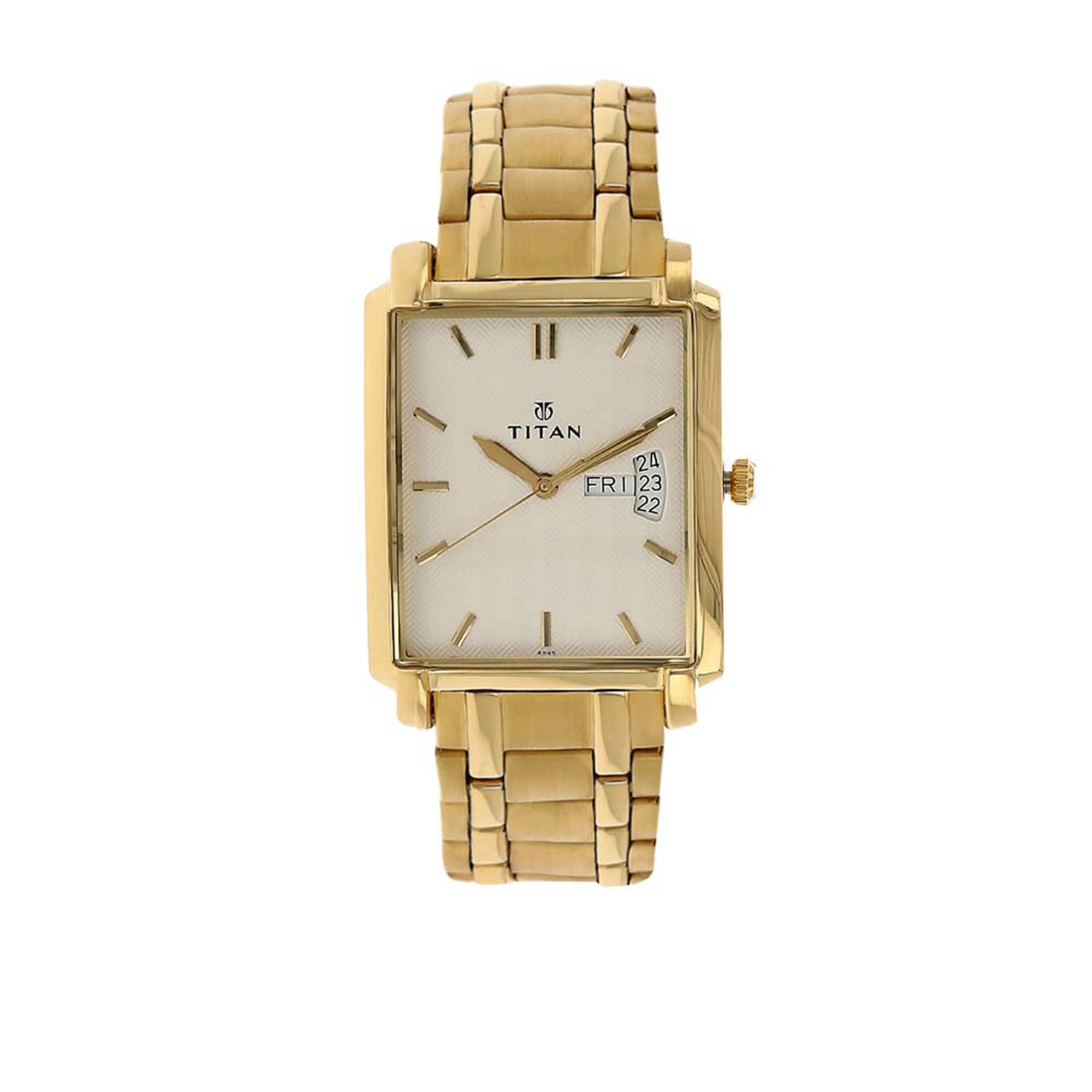 Titan Regalia Silver-White Dial Alog Watch for Men