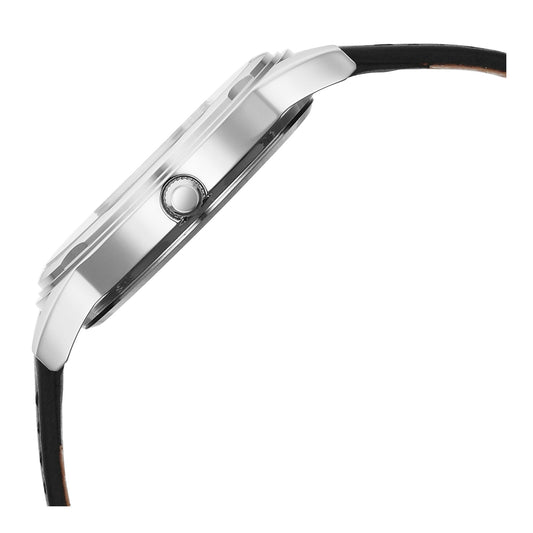 Titan Karishma Zing Leather Strap Black Dial Men Watch