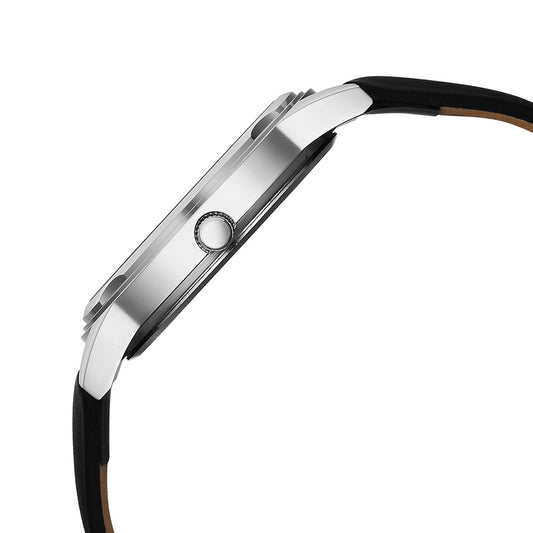 Titan Karishma Zing Black Dial Leather Strap Watch for Men