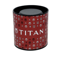 Titan Metal White Dial Analog with Day and Date Stainless Steel Strap Watch for Men