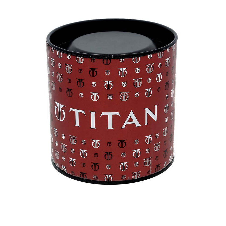 Titan Metal White Dial Analog with Day and Date Stainless Steel Strap Watch for Men