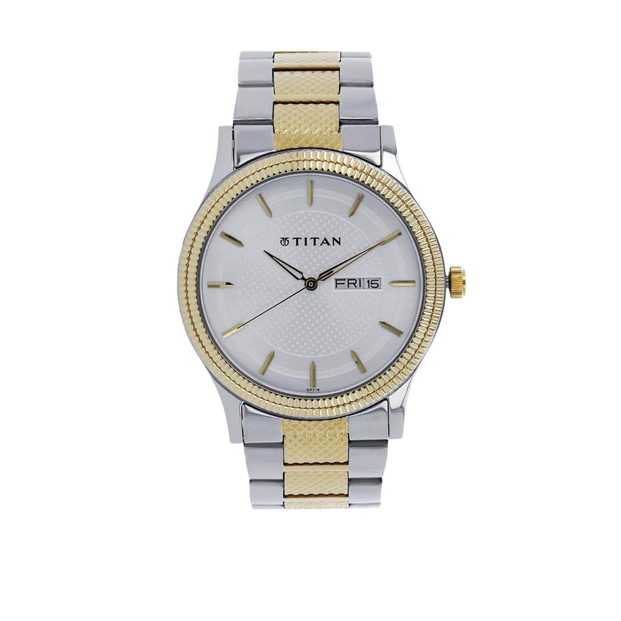 Titan Silver Dial Analog Watch for Men-1650BM03