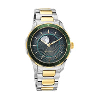 Titan Noor Collection Green Dial Stainless Steel Strap Watch for Men