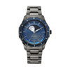Titan Noor Collection Blue Dial Stainless Steel Strap Watch for men