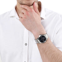 Titan Blue Dial Quartz Multifunction Stainless Steel Strap watch for Men