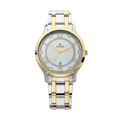 Titan Analog with Date Dial Stainless Steel Strap watch for Men