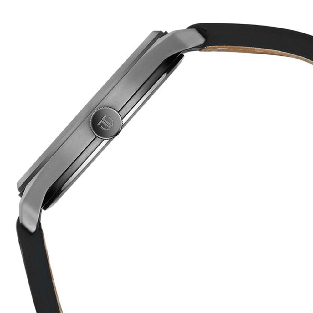 Titan Neo Basics Grey Dial Leather Strap Watch for Men