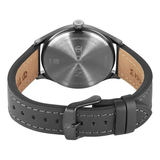 Titan Neo Basics Grey Dial Leather Strap Watch for Men