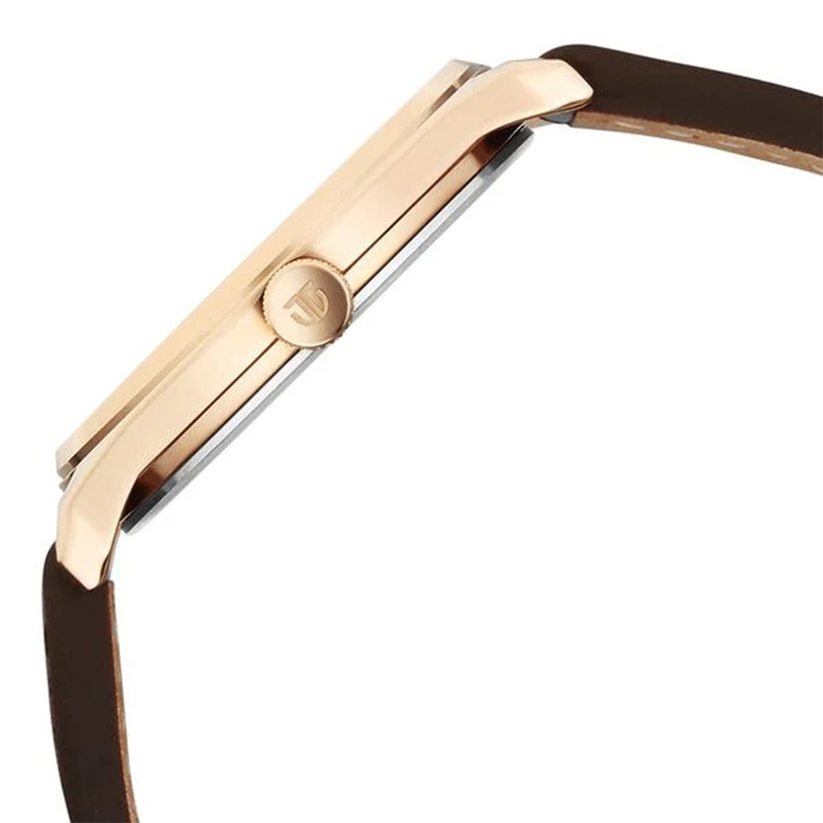 Jam Tangan Tali Kulit Dail Coklat Titan Neo Basics untuk Lelaki