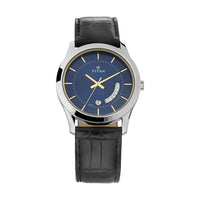 Titan Quartz Blue Dial Leather Strap Watch for Men