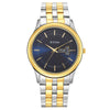 Titan Trendsetter Blue Dial Analog with Day & Date Stainless Steel Strap Watch for Men