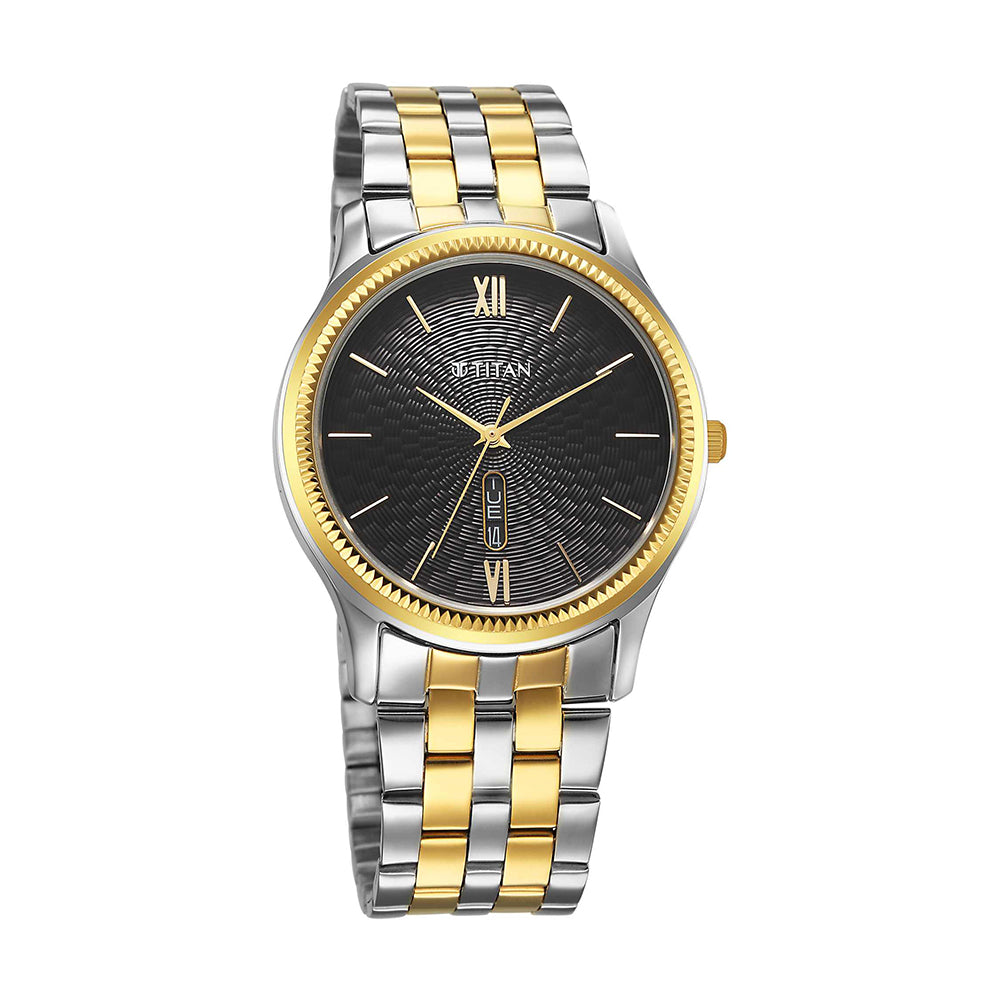 Titan Karishma Blue Dial Stainless Steel Strap Watch for Men