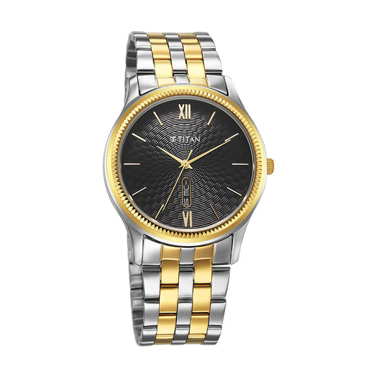 Titan Karishma Blue Dial Stainless Steel Strap Watch for Men