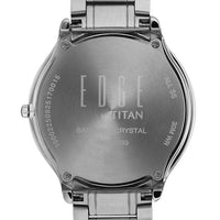 Jam Tangan Lelaki Tali Keluli Tahan Karat Dail Champagne Titan Edge Gleam