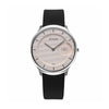 Titan Edge Murals Pink Dial Leather Strap Watch for Men