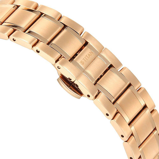 Titan Edge Murals Green Dial Stainless Steel Strap Watch for Men