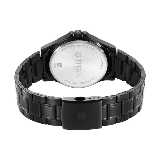 Titan Marhaba Green Dial Analog Stainless Steel Strap Men Watch