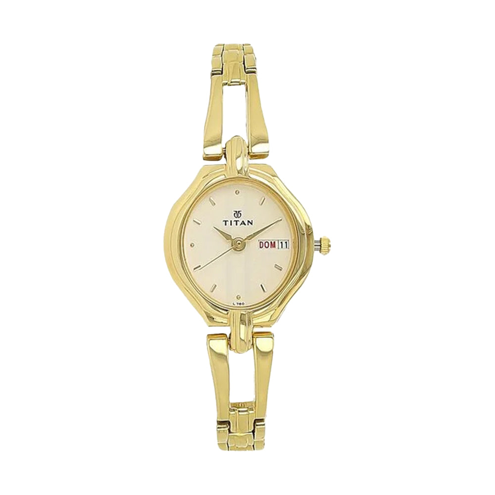 Titan Karishma Silver Dial Stainless Steel Strap Watch for Women
