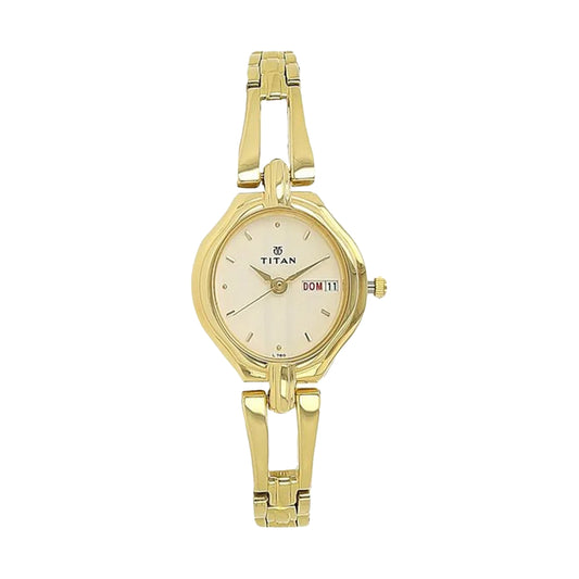 Titan Karishma Silver Dial Stainless Steel Strap Watch for Women