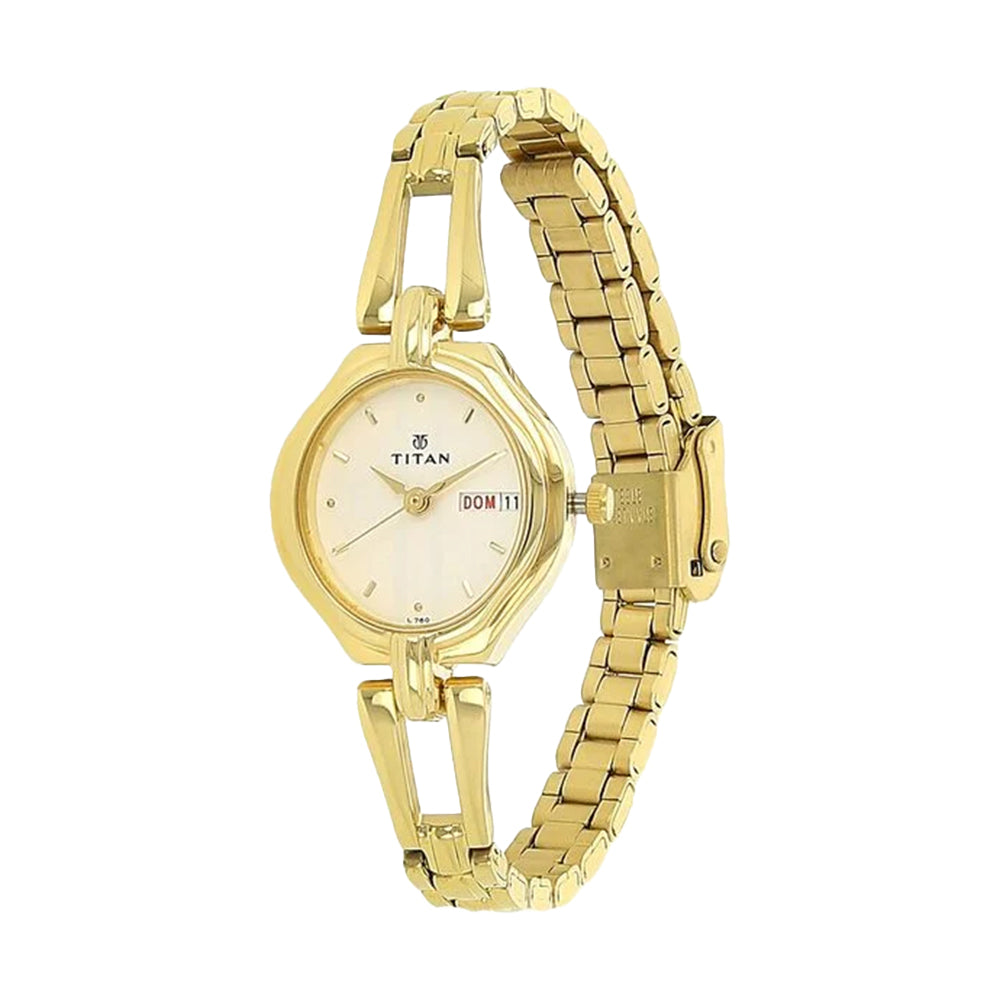 Titan Karishma Silver Dial Stainless Steel Strap Watch for Women