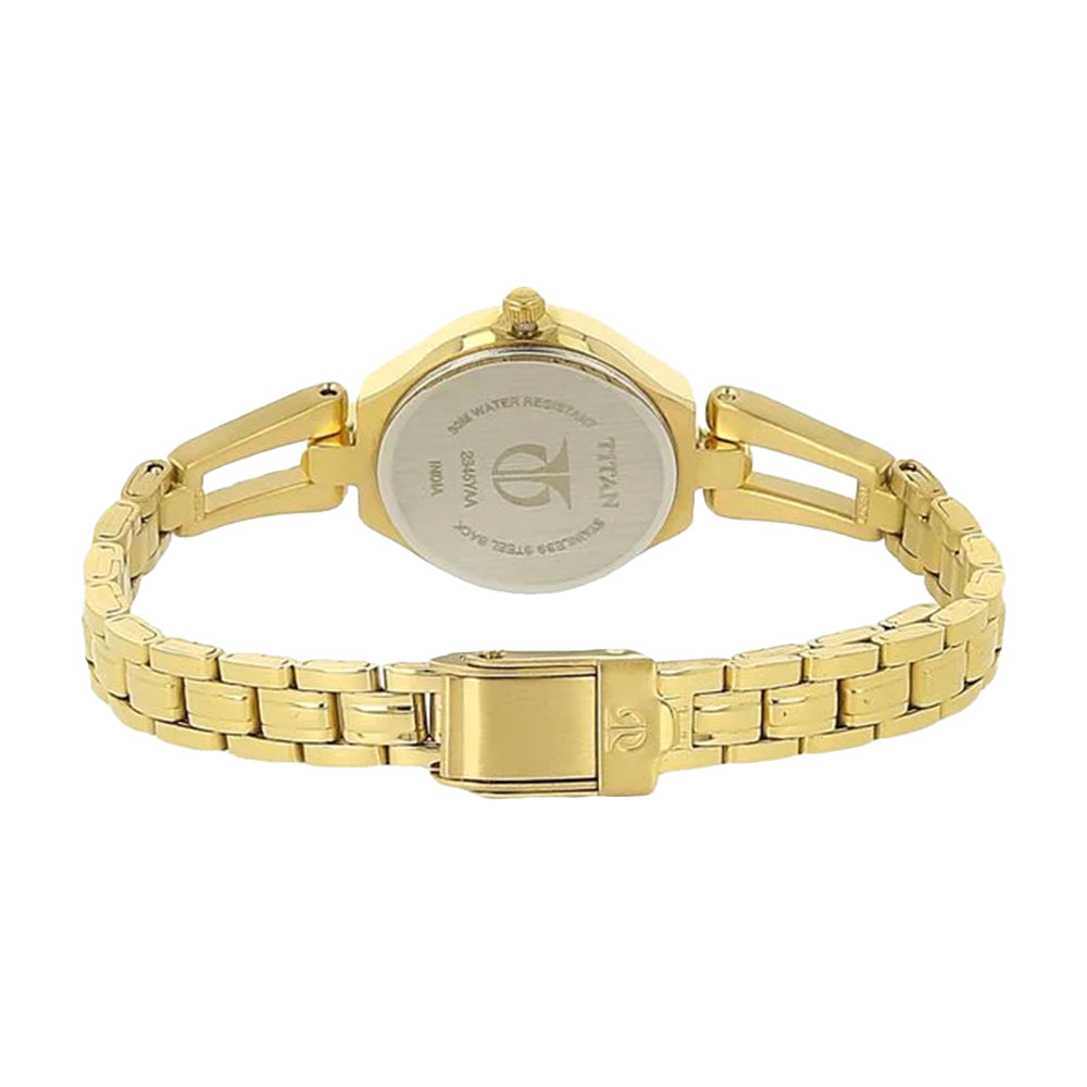 Titan Karishma Silver Dial Stainless Steel Strap Watch for Women