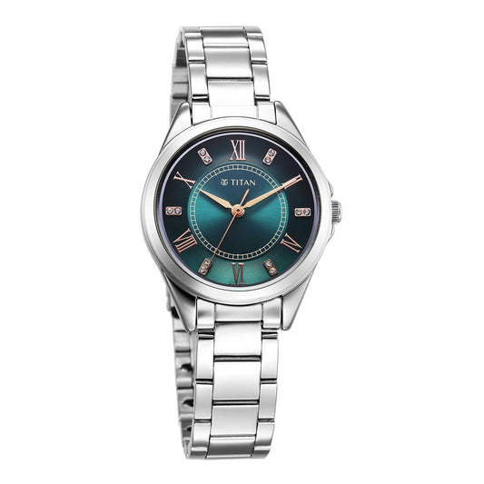 Titan Women Brass Round Shape Watches(2565SM04)