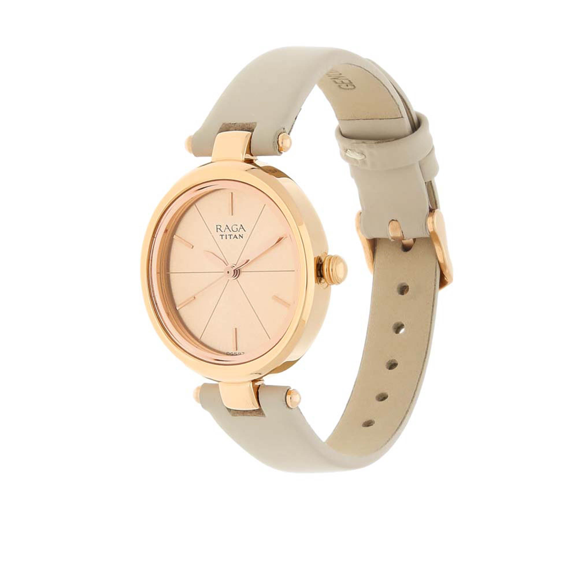 Rose Gold Dial Stainless Steel Strap Watch-2579WL01