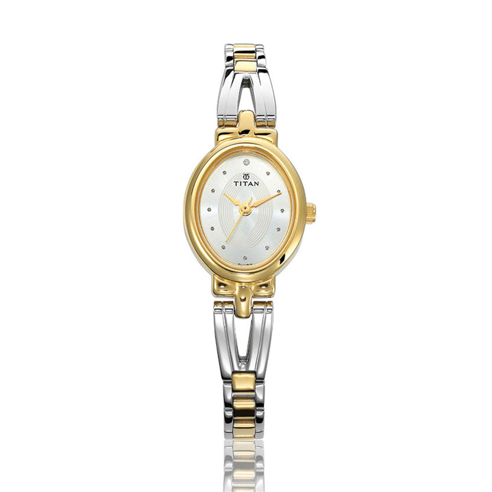 Titan Karishma Silver Dial Analog Watch for Women-2594BM01