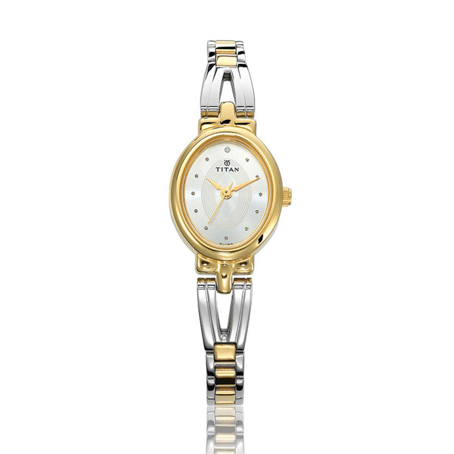 Titan Karishma Silver Dial Analog Watch for Women-2594BM01