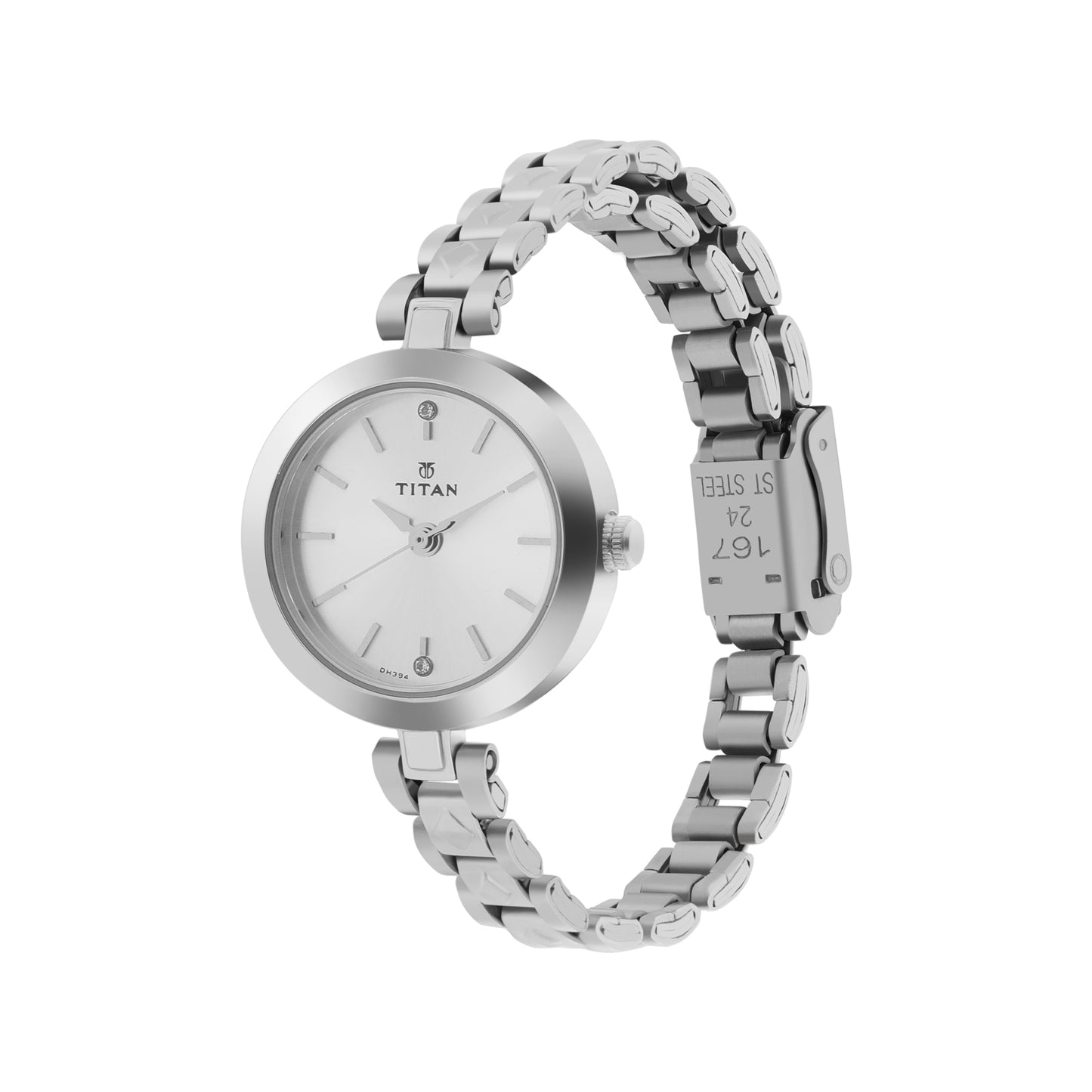 Titan Karishma Silver Dial Analog Watch for Women-2598SM01