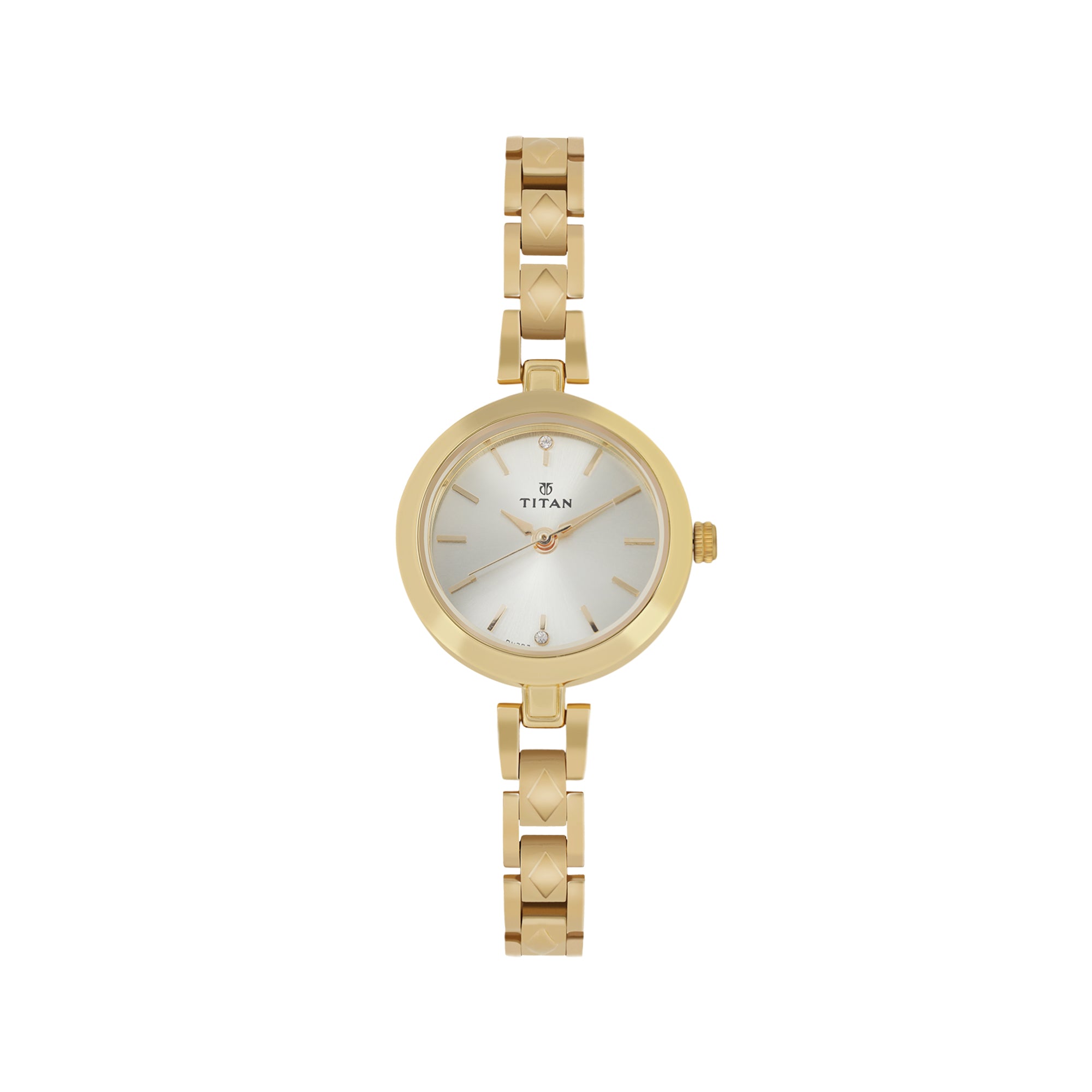 Titan Karishma Champagne Dial Analog Watch for Women-2598YM01