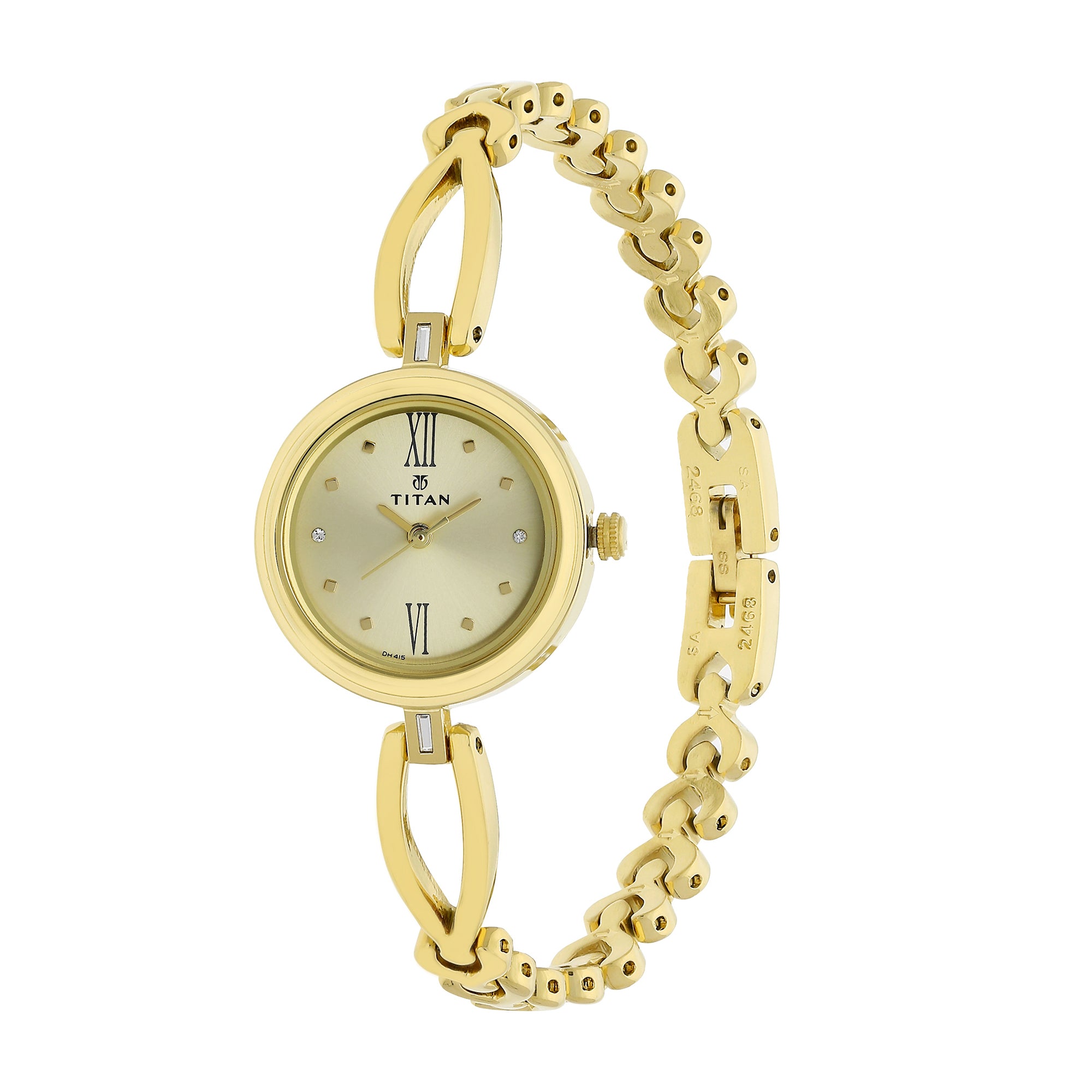 Titan Karishma Champagne Dial Analog Watch for Women-2601YM01