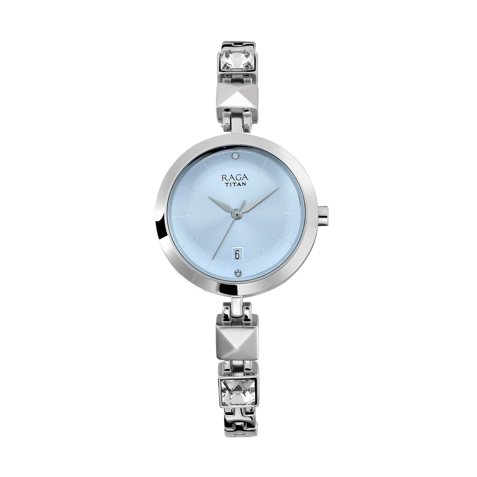 Titan Raga Viva Blue Dial Analog Watch for Women-2606SM01