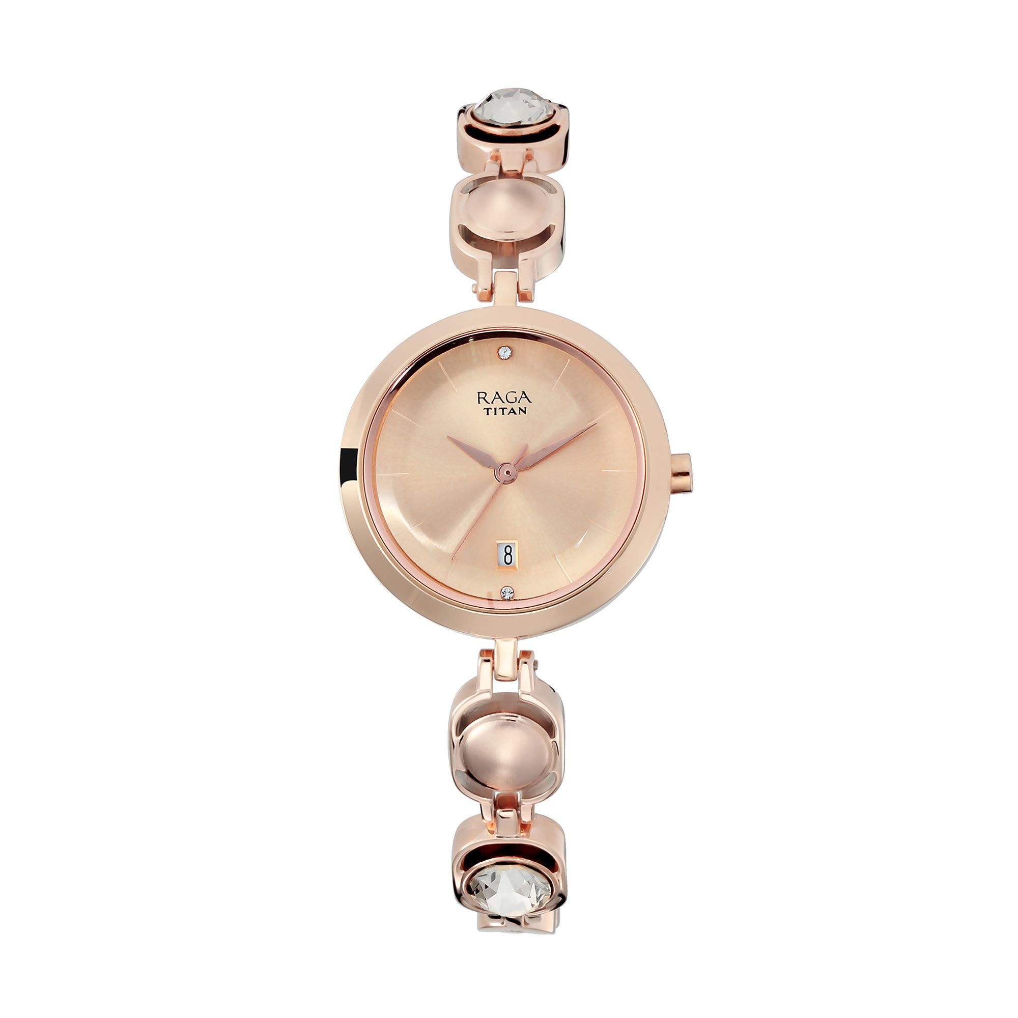 Titan Raga Viva Rose Gold Dial Analog Watch for Women-2606WM02