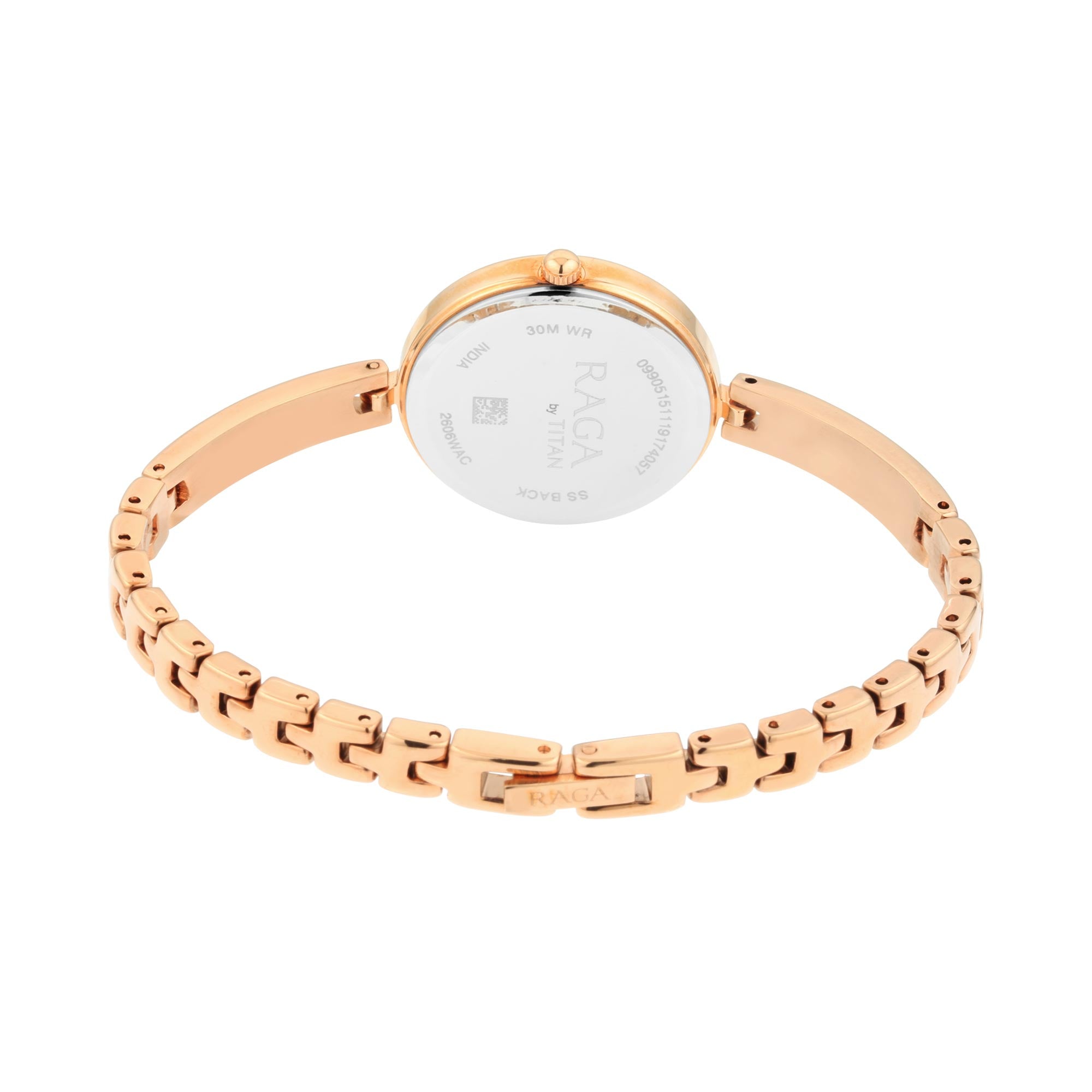 Raga Viva Rose Gold Dial Metal Strap Watch-2606WM07